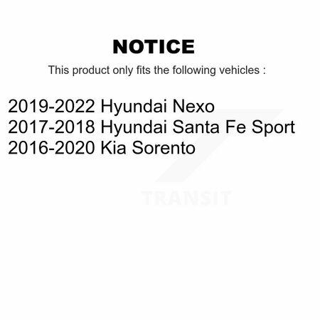 Ameribrakes Front Ceramic Disc Brake Pads For Kia Sorento Hyundai Santa Fe Sport Nexo NWF-PRC1815